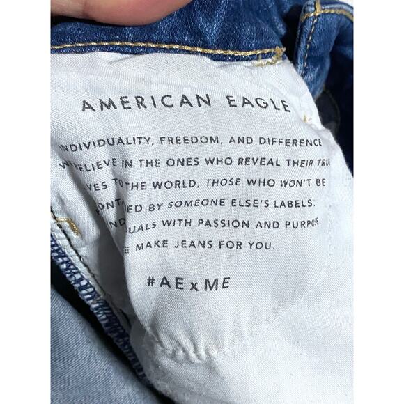 American Eagle Jegging Jeans Womens 0R Next Level Stretch Distressed Destroyed - Picture 9 of 10